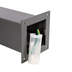 QAZQA Smarte Außenbeleuchtung|Stehlampen Außen*Intelligente industrielle Steh-Außenleuchte Anthrazit 30 cm inkl. WLAN P45 - Dänemark