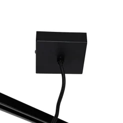 QAZQA Schlafzimmerlampen|Küchenlampen*I-Stromversorgung mit quadratischer Montageplatte für 1-phasige Schiene schwarz - Iconic