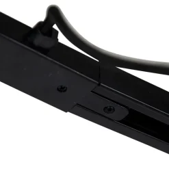 QAZQA Schlafzimmerlampen|Küchenlampen*I-Stromversorgung mit quadratischer Montageplatte für 1-phasige Schiene schwarz - Iconic