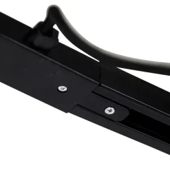 QAZQA Schlafzimmerlampen|Küchenlampen*I-Stromversorgung mit quadratischer Montageplatte für 1-phasige Schiene schwarz - Iconic