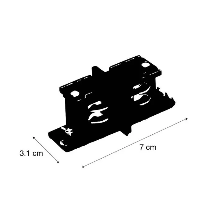 QAZQA Deckenstrahler|Aufbaustrahler*I-Verbinder für 3-Phasen-Schiene weiß - 3-phasig