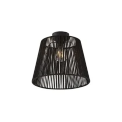 QAZQA Gartenbeleuchtung|Deckenleuchten Außen*Japandi Außen-Deckenleuchte mit schwarzem Seil IP54 - Jayla