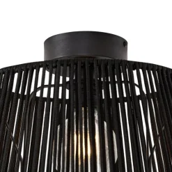 QAZQA Gartenbeleuchtung|Deckenleuchten Außen*Japandi Außen-Deckenleuchte mit schwarzem Seil IP54 - Jayla