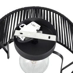 QAZQA Gartenbeleuchtung|Deckenleuchten Außen*Japandi Außen-Deckenleuchte mit schwarzem Seil IP54 - Jayla