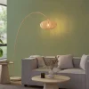 QAZQA Esszimmerlampen|Wohnzimmerlampen*Japandi Bogen Stehlampe Beige mit Schirm - Bida