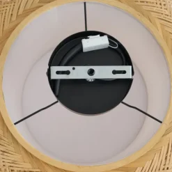 QAZQA Esszimmerlampen|Wohnzimmerlampen*Japandi Deckenleuchte Bambus mit weißer Innenseite - Liva