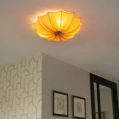 Kinder QAZQA Kinderzimmerlampen|Deckenleuchten*Japandi Deckenleuchte Beige 52cm 3-flammig - Plu