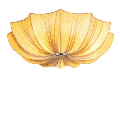 Kinder QAZQA Kinderzimmerlampen|Deckenleuchten*Japandi Deckenleuchte Beige 52cm 3-flammig - Plu