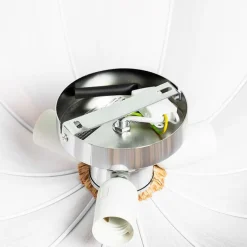 Kinder QAZQA Kinderzimmerlampen|Deckenleuchten*Japandi Deckenleuchte Beige 52cm 3-flammig - Plu