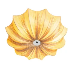 Kinder QAZQA Kinderzimmerlampen|Deckenleuchten*Japandi Deckenleuchte Beige 52cm 3-flammig - Plu