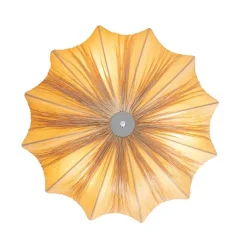 Kinder QAZQA Kinderzimmerlampen|Deckenleuchten*Japandi Deckenleuchte Beige 52cm 3-flammig - Plu