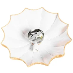 Kinder QAZQA Kinderzimmerlampen|Deckenleuchten*Japandi Deckenleuchte Beige 52cm 3-flammig - Plu