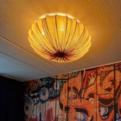 Kinder QAZQA Kinderzimmerlampen|Deckenleuchten*Japandi Deckenleuchte Beige 60cm 5-flammig - Plu