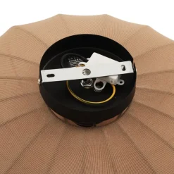 QAZQA Schlafzimmerlampen|Küchenlampen*Japandi Deckenleuchte Braun mit Stoffschirm - Bida