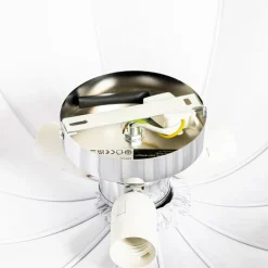 Kinder QAZQA Kinderzimmerlampen|Deckenleuchten*Japandi Deckenleuchte Grau Seide 52cm 3-flammig - Plu