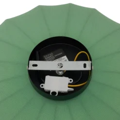 QAZQA Deckenleuchten|Wohnzimmerlampen*Japandi Deckenleuchte Grün mit Stoffschirm - Bida