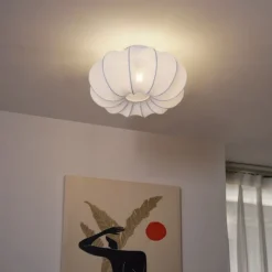 QAZQA Deckenleuchten|Wohnzimmerlampen*Japandi Deckenleuchte Weiß 37cm - Plu Asyesha