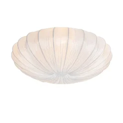 Kinder QAZQA Kinderzimmerlampen|Schlafzimmerlampen*Japandi Deckenleuchte Weiß Seide 60cm 5-flammig - Plu