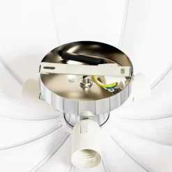 Kinder QAZQA Kinderzimmerlampen|Deckenleuchten*Japandi Deckenleuchte Weiß Seide 52cm 3-flammig - Plu