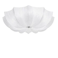 Kinder QAZQA Kinderzimmerlampen|Deckenleuchten*Japandi Deckenleuchte Weiß Seide 52cm 3-flammig - Plu