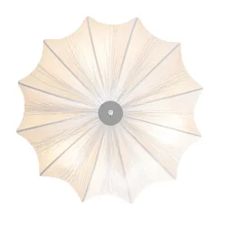 Kinder QAZQA Kinderzimmerlampen|Deckenleuchten*Japandi Deckenleuchte Weiß Seide 52cm 3-flammig - Plu