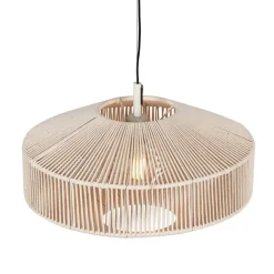 Trio Leuchten Pendelleuchten|Wohnzimmerlampen*Japandi hanglamp bruin touw 46cm - Svea