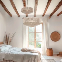 Trio Leuchten Pendelleuchten|Wohnzimmerlampen*Japandi hanglamp bruin touw 46cm - Svea