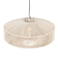 Trio Leuchten Pendelleuchten|Wohnzimmerlampen*Japandi Hängelampe braunes Seil 61cm - Svea