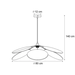 QAZQA Schlafzimmerlampen|Küchenlampen*Japandi Hängelampe Creme mit Leinenschirm - Aisha