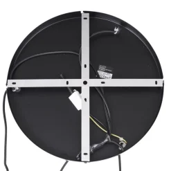 QAZQA Schlafzimmerlampen|Küchenlampen*Japandi Hängelampe Schwarz und Gold mit beigem Schirm 3-flammig - Pluni