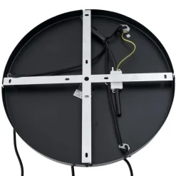 QAZQA Pendelleuchten|Wohnzimmerlampen*Japandi Hängelampe Schwarz mit braunem Stoffschirm 3-flammig - Bida