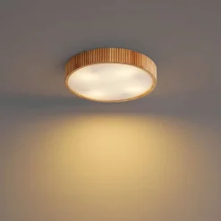 QAZQA Deckenleuchten|Esszimmerlampen*Japandi plafondlamp hout 60cm 5-lichts - Lyra