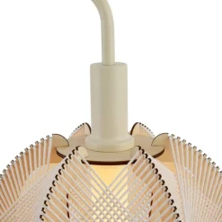 QAZQA Stehlampen|Wohnzimmerlampen*Japandi Stehleuchte Beige mit Schirm - Gertie