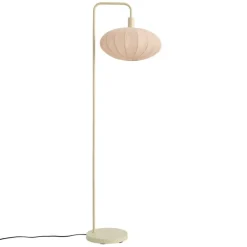 QAZQA Schlafzimmerlampen|Esszimmerlampen*Japandi Stehleuchte Beige mit Stoffschirm Creme - Bida