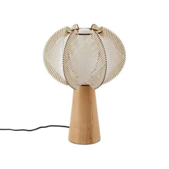 QAZQA Tischlampen|Wohnzimmerlampen*Japandi Tischleuchte Beige 45cm - Gertie
