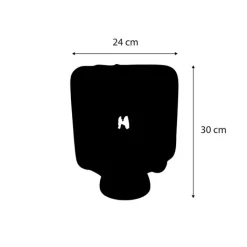 QAZQA Tischlampen|Wohnzimmerlampen*Japandi Tischleuchte schwarz mit weißem Schirm - Nori