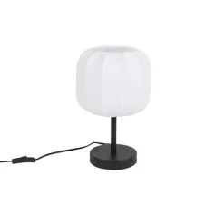 Trio Leuchten Tischlampen|Wohnzimmerlampen*Japandi Tischleuchte Schwarz mit Weiß - Madleine