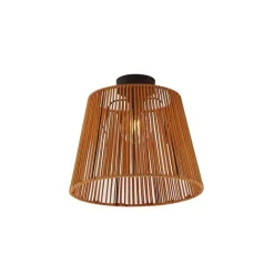 QAZQA Gartenbeleuchtung|Deckenleuchten Außen*Japandi-Deckenleuchte für den Außenbereich mit orangefarbenem Seil IP54 - Jayla