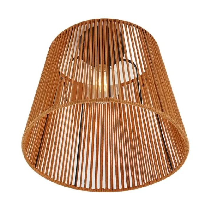 QAZQA Gartenbeleuchtung|Deckenleuchten Außen*Japandi-Deckenleuchte für den Außenbereich mit orangefarbenem Seil IP54 - Jayla