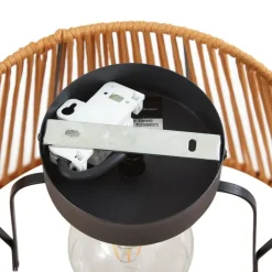 QAZQA Gartenbeleuchtung|Deckenleuchten Außen*Japandi-Deckenleuchte für den Außenbereich mit orangefarbenem Seil IP54 - Jayla