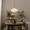QAZQA Schlafzimmerlampen|Küchenlampen*Japandi-Hängelampe Beige mit Stoffschirm 50cm - Plu