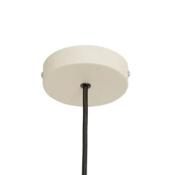 QAZQA Schlafzimmerlampen|Küchenlampen*Japandi-Hängelampe Beige mit Stoffschirm 50cm - Plu