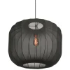 Anne Light & Home Pendelleuchten|Wohnzimmerlampen*Japandi-Pendelleuchte Schwarz mit Stoffschirm 55cm - Sable