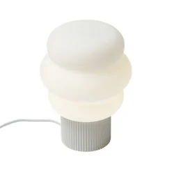 QAZQA Tischlampen|Wohnzimmerlampen*Japandi-Tischleuchte Beige mit Opalglas 18cm - Miele