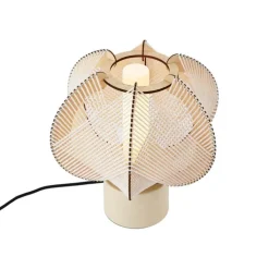 QAZQA Tischlampen|Wohnzimmerlampen*Japandi-Tischleuchte Beige 32cm - Gertie