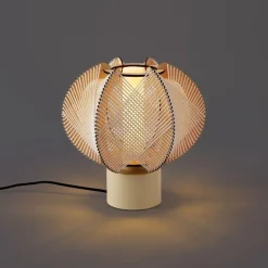 QAZQA Tischlampen|Wohnzimmerlampen*Japandi-Tischleuchte Beige 32cm - Gertie