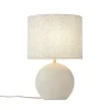 QAZQA Tischlampen|Wohnzimmerlampen*Japandi-Tischleuchte Beige mit Leinenschirm - Timo