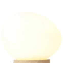 QAZQA Tischlampen|Wohnzimmerlampen*Japandi-Tischleuchte Beige mit Opalglas - Sally