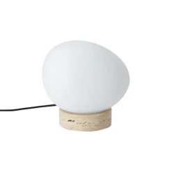 QAZQA Tischlampen|Wohnzimmerlampen*Japandi-Tischleuchte Beige mit Opalglas - Sally