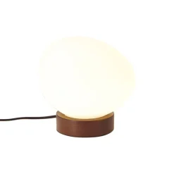 QAZQA Tischlampen|Wohnzimmerlampen*Japandi-Tischleuchte Holz mit Opalglas - Sally